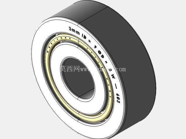 完整的公制 600 微型系列,开放式轴承库 — SolidWorks 和 Step 模型