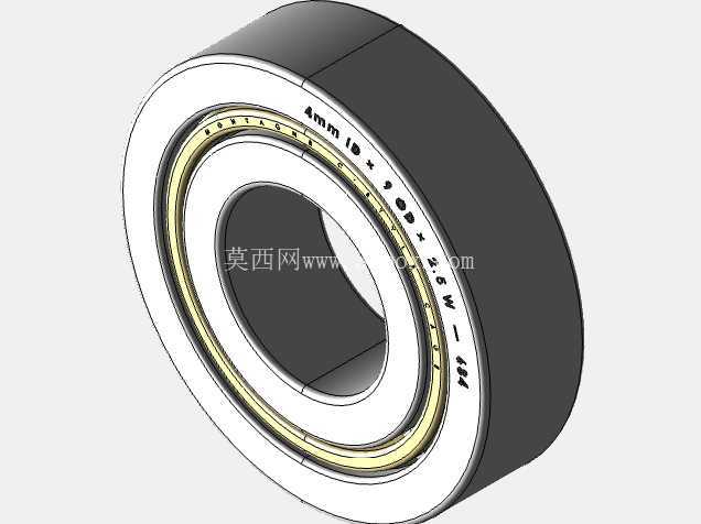 完整的公制 600 微型系列,开放式轴承库 — SolidWorks 和 Step 模型