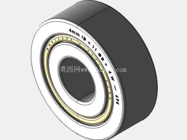 完整的公制 600 微型系列,开放式轴承库 — SolidWorks 和 Step 模型