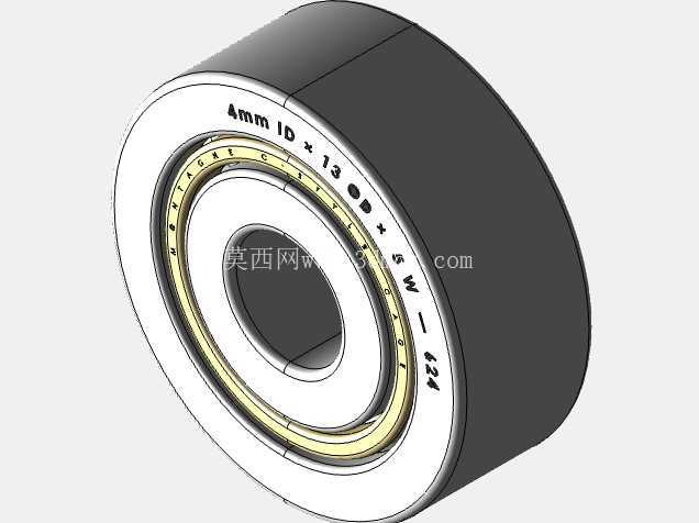 完整的公制 600 微型系列,开放式轴承库 — SolidWorks 和 Step 模型