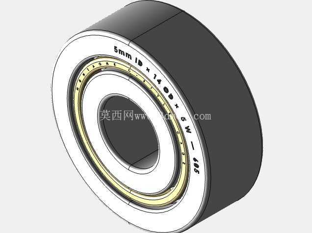 完整的公制 600 微型系列,开放式轴承库 — SolidWorks 和 Step 模型