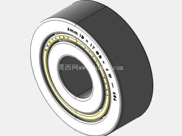 完整的公制 600 微型系列,开放式轴承库 — SolidWorks 和 Step 模型