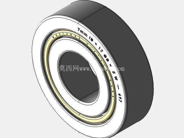 完整的公制 600 微型系列,开放式轴承库 — SolidWorks 和 Step 模型