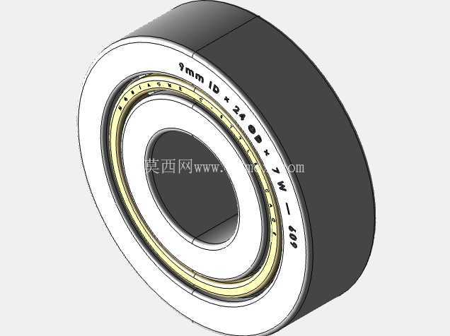 完整的公制 600 微型系列,开放式轴承库 — SolidWorks 和 Step 模型