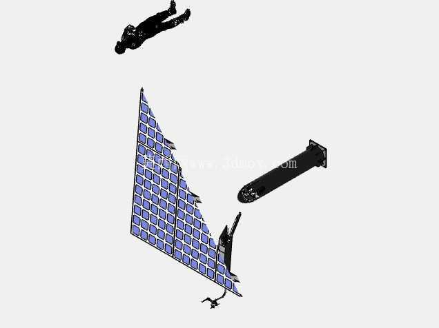 5.6 kW 两轴太阳能跟踪器,采用 700 W 双面太阳能电池板。