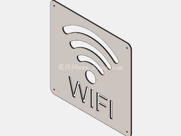 GueriTech Wifi 标志 10x10 钣金 DIY
