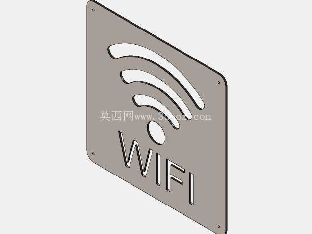 GueriTech Wifi 标志 10x10 钣金 DIY
