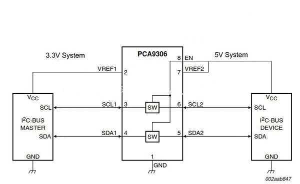CJMCU-9306 PCA9306 I2C ���ߵ�ƽת�����Ĳο������