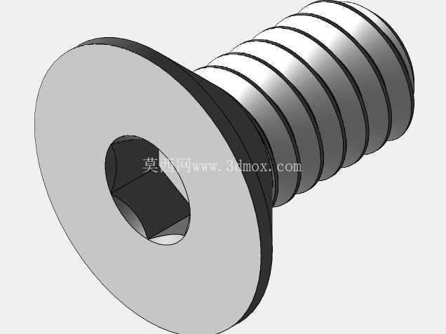 M2X4mm 沉头六角驱动平头螺钉 (DIN 7991)