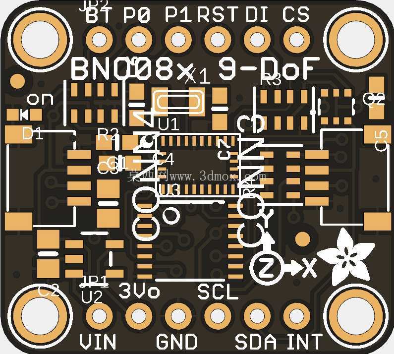 Adafruit BNO085 9 自由度 IMU STEMMA QT