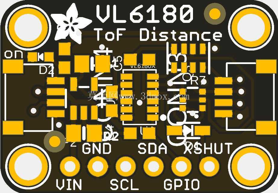 Adafruit VL6180 ToF 传感器 STEMMA QT