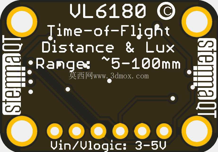 Adafruit VL6180 ToF 传感器 STEMMA QT