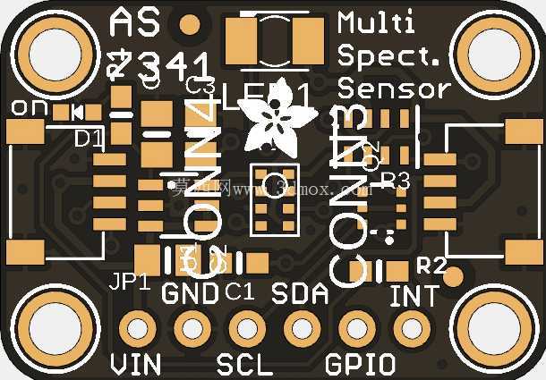Adafruit AS7341 ͨ����/��ɫ������ STEMMA QT