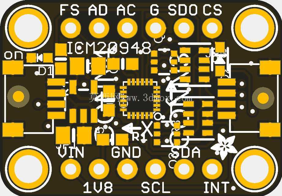 Adafruit ICM20948 9 ���ɶ� IMU STEMMA QT