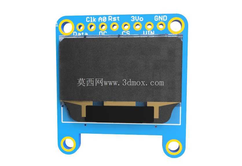 Adafruit 0.96 英寸 128x64 OLED STEMMA QT