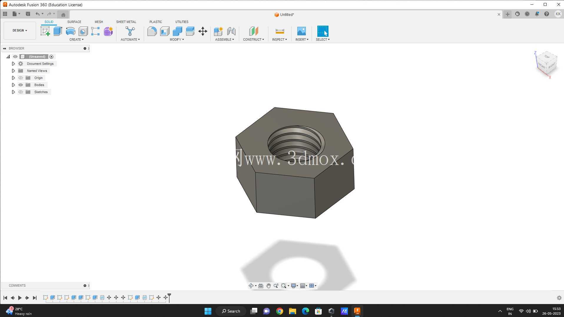 螺母\螺栓|融合360 |模型