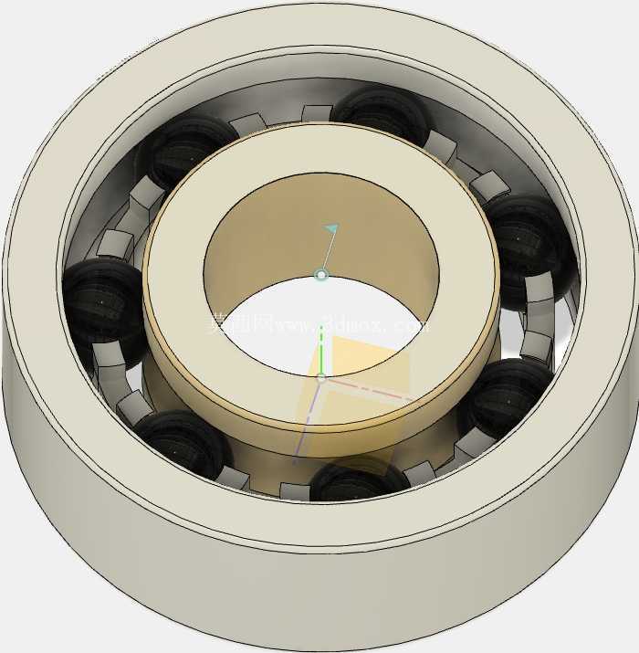 Fusion 360 格式的参数化球轴承