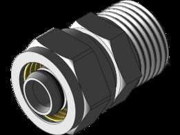 接头 BSPP1/2 (G1/2),外螺纹 - PEX-AL-PEX 16x2mm