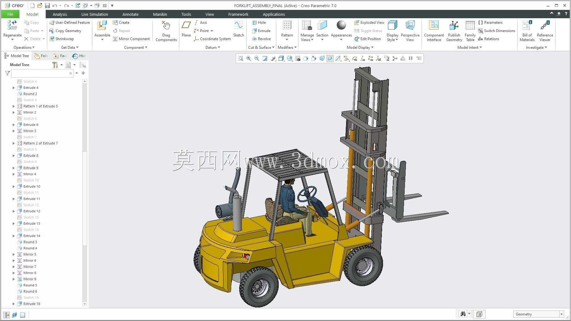 �� Creo PTC pentru CFD ��ʵ�ֲ泵