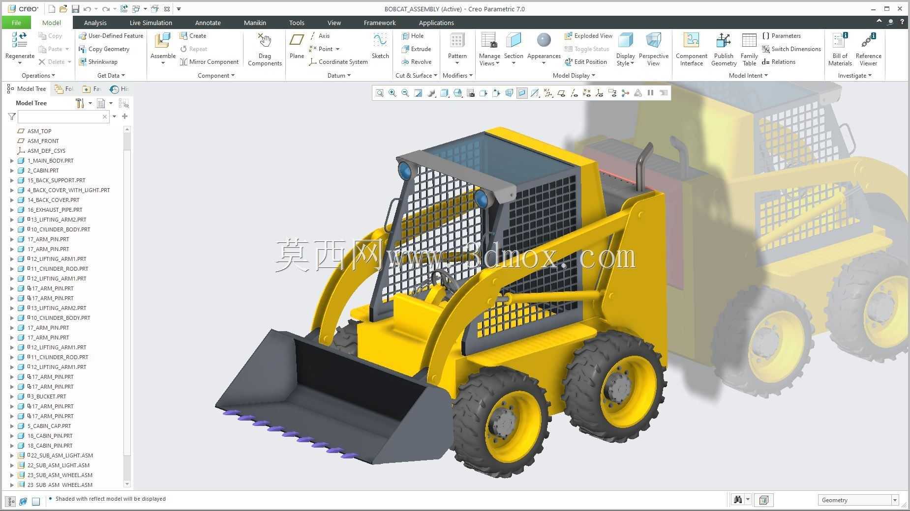 Bobcat �� Creo PTC pentru CFD ��ʵ��