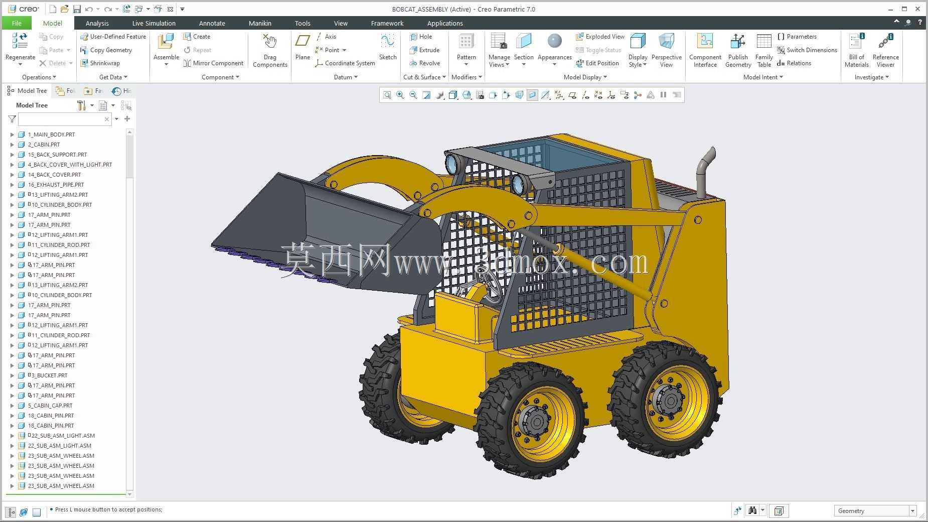Bobcat �� Creo PTC pentru CFD ��ʵ��