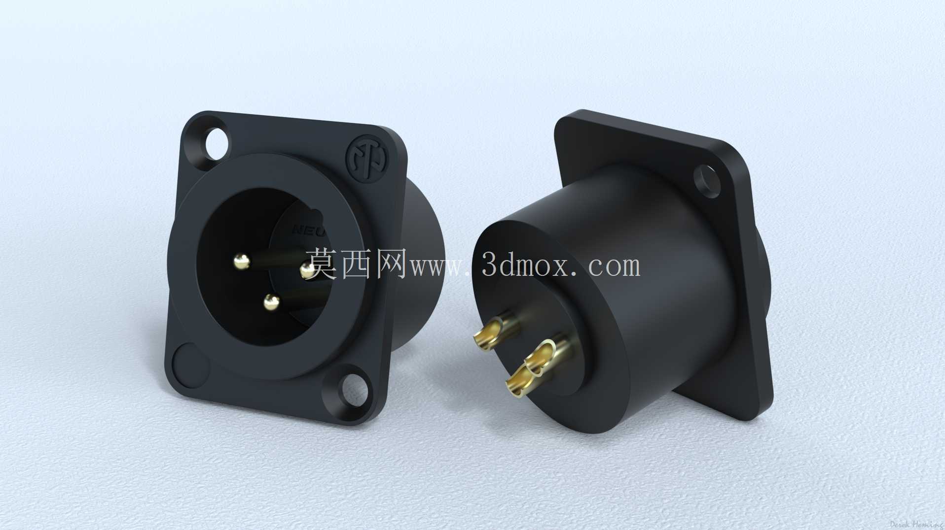 XLR - 公插孔