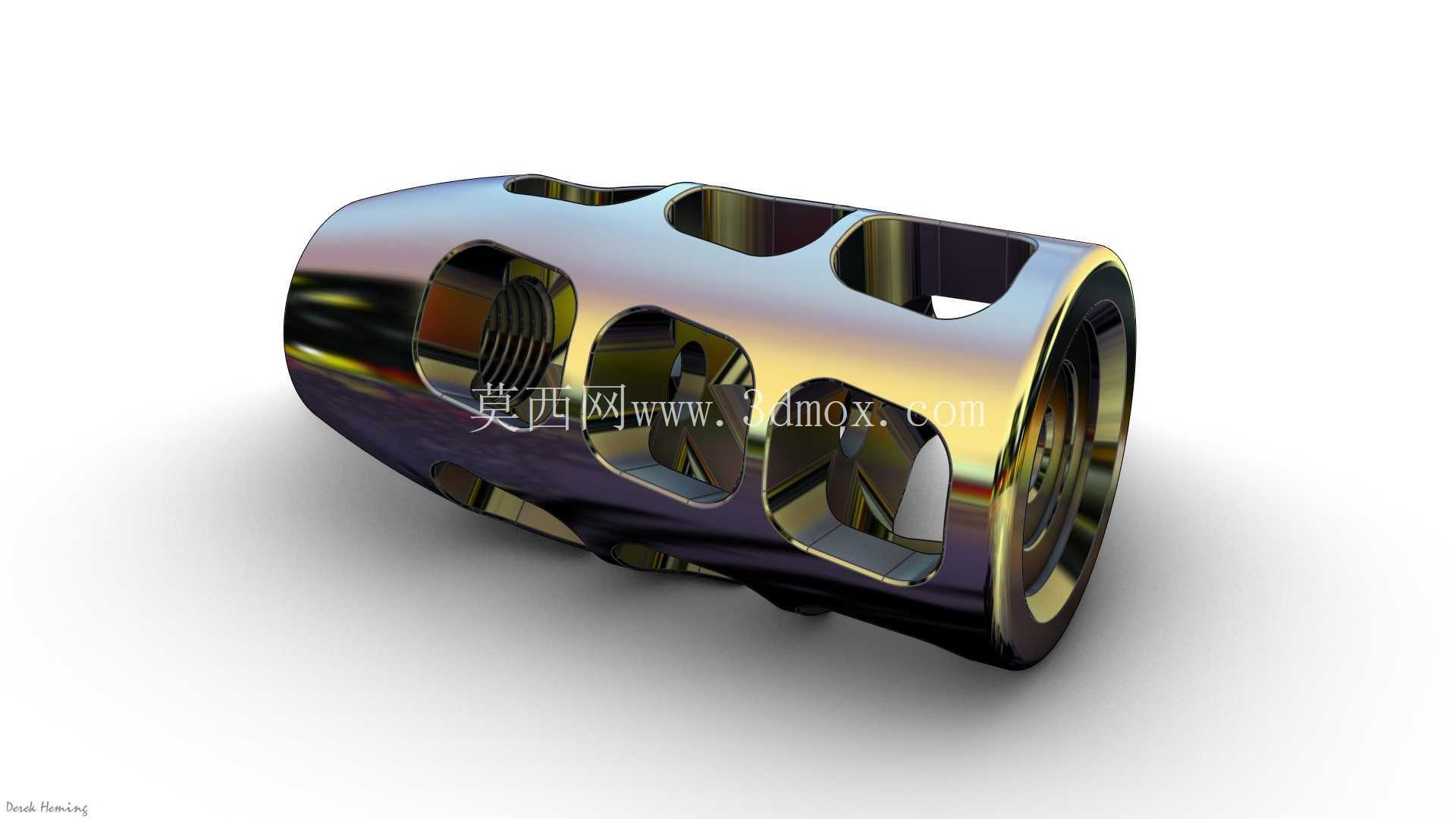 1/2\"-20 枪口制退器 .22 口径