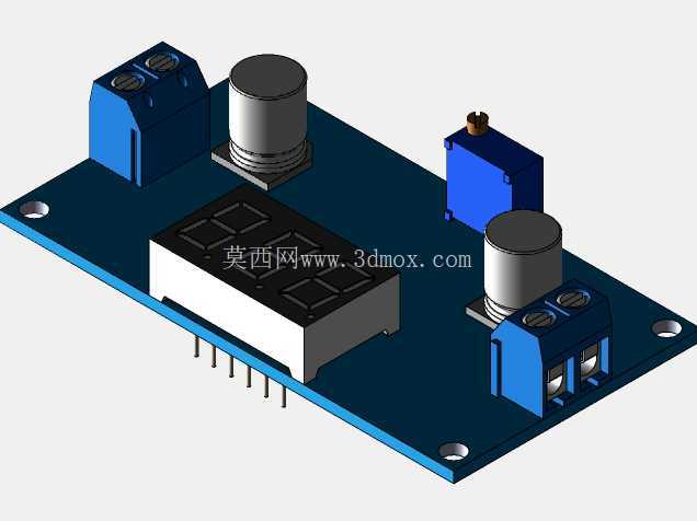 LM2596 降压转换器 4.0~40 至 1.3-37V 可调降压电源模块,带 LED 显示电压表