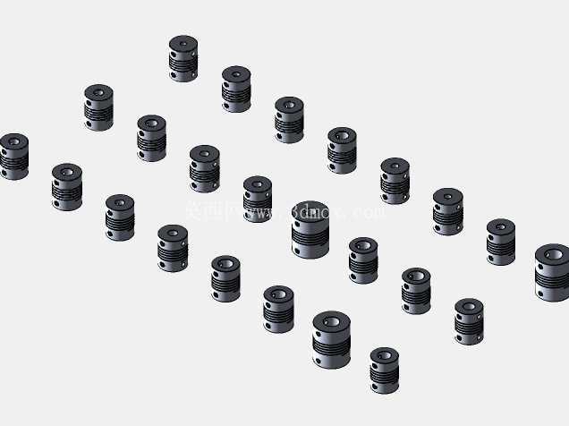 柔性联轴器组件,LXX mm x DXX mm,可配置,4-12 mm 孔径