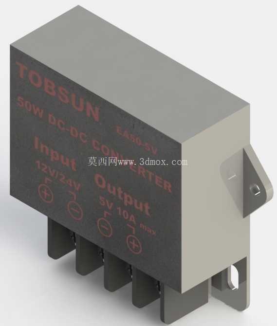 直流到直流转换器,12V 或 24V 到 5V,10 安培,50 瓦,Toobsun EA50-5V