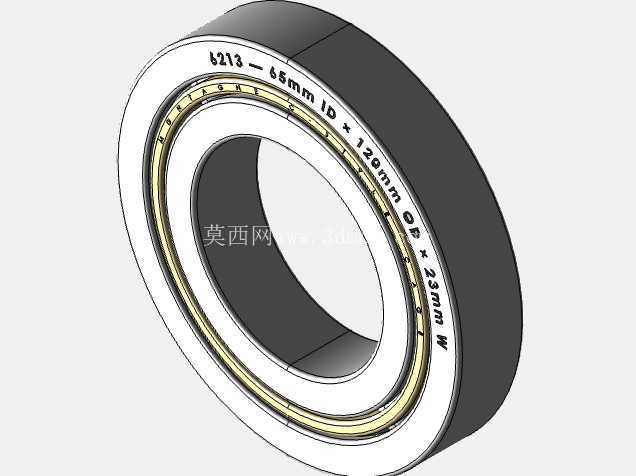 完整的公制 6200 系列,开放式轴承库 — SolidWorks 和 Step 模型