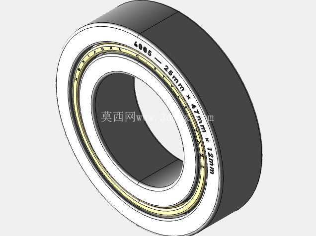 完整的 METRIC 6000,开放式轴承库 — SolidWorks 和 Step 模型