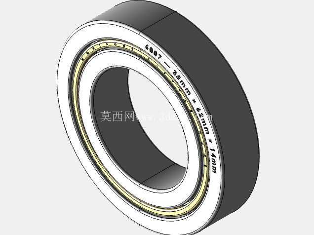 完整的 METRIC 6000,开放式轴承库 — SolidWorks 和 Step 模型