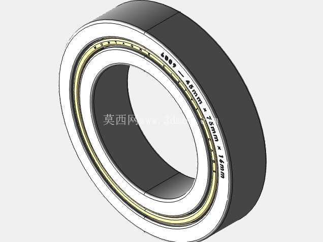 完整的 METRIC 6000,开放式轴承库 — SolidWorks 和 Step 模型