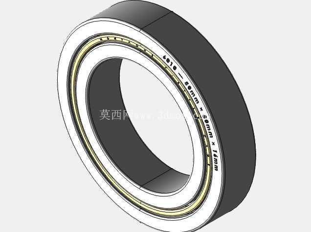 完整的 METRIC 6000,开放式轴承库 — SolidWorks 和 Step 模型