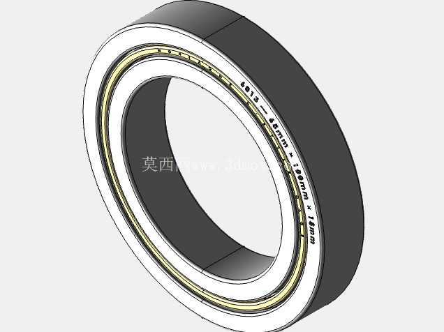 完整的 METRIC 6000,开放式轴承库 — SolidWorks 和 Step 模型