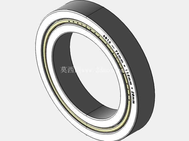 完整的 METRIC 6000,开放式轴承库 — SolidWorks 和 Step 模型