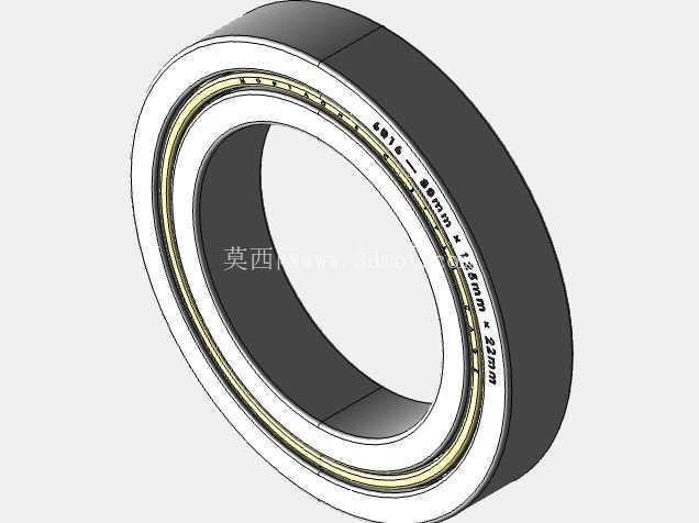 完整的 METRIC 6000,开放式轴承库 — SolidWorks 和 Step 模型