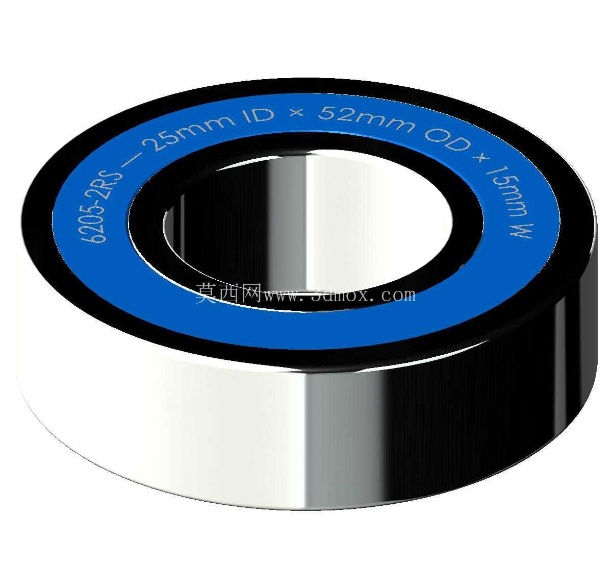 �����Ĺ��� 6200-2RS��˫�ܷ���п� �� SolidWorks �� Step ģ��