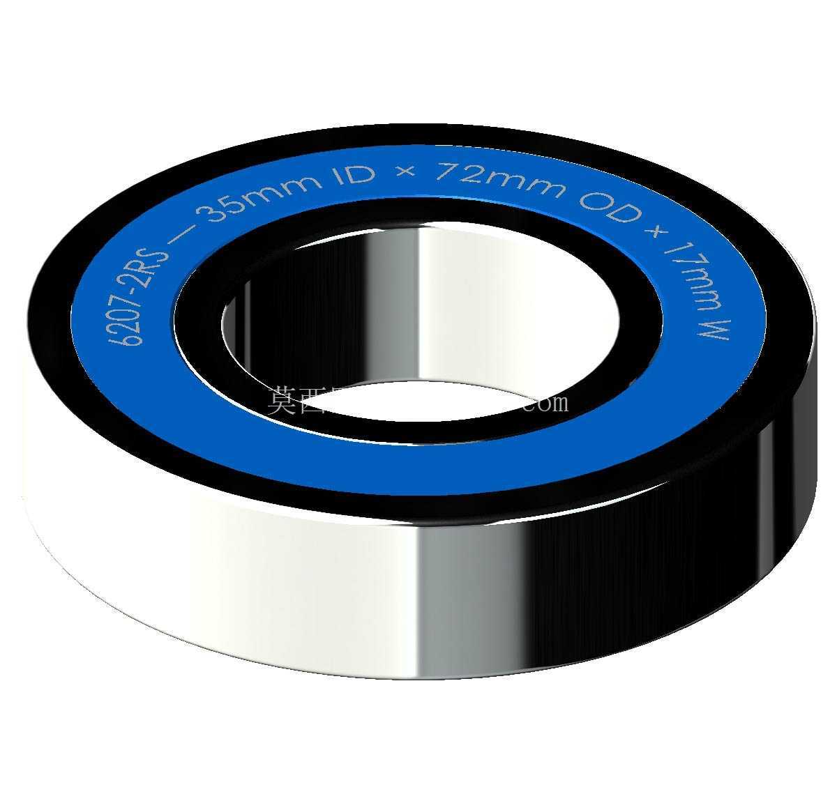 �����Ĺ��� 6200-2RS��˫�ܷ���п� �� SolidWorks �� Step ģ��