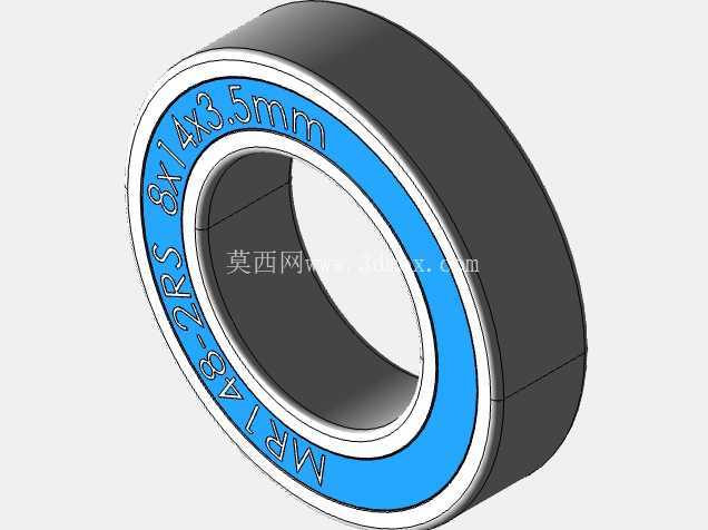 完整的全局参数化公制,双密封MR-2RS-SERIES微型轴承库20240212 - Solidworks和深沟,杠杆,MR-2RS,双密封系列微型公制轴承的步