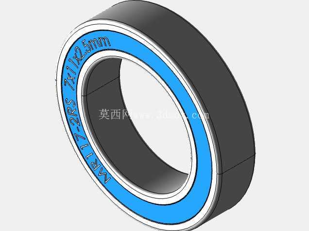 完整的全局参数化公制,双密封MR-2RS-SERIES微型轴承库20240212 - Solidworks和深沟,杠杆,MR-2RS,双密封系列微型公制轴承的步