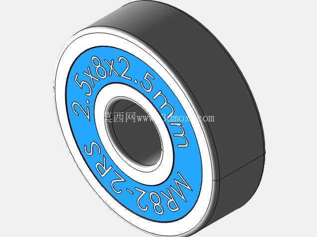 完整的全局参数化公制,双密封MR-2RS-SERIES微型轴承库20240212 - Solidworks和深沟,杠杆,MR-2RS,双密封系列微型公制轴承的步