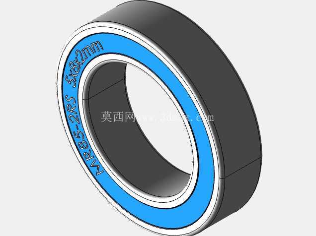 完整的全局参数化公制,双密封MR-2RS-SERIES微型轴承库20240212 - Solidworks和深沟,杠杆,MR-2RS,双密封系列微型公制轴承的步