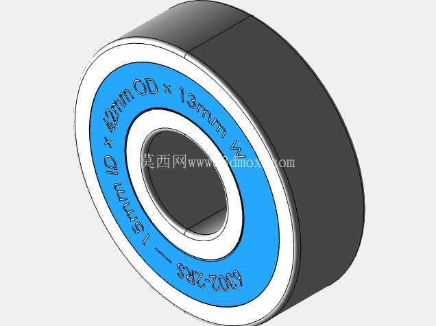 完整的公制 6300-2RS,双密封轴承库 — SolidWorks 和 Step 模型