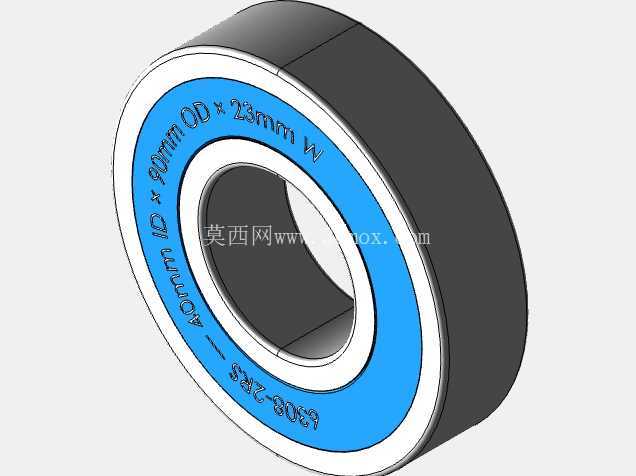 完整的公制 6300-2RS,双密封轴承库 — SolidWorks 和 Step 模型