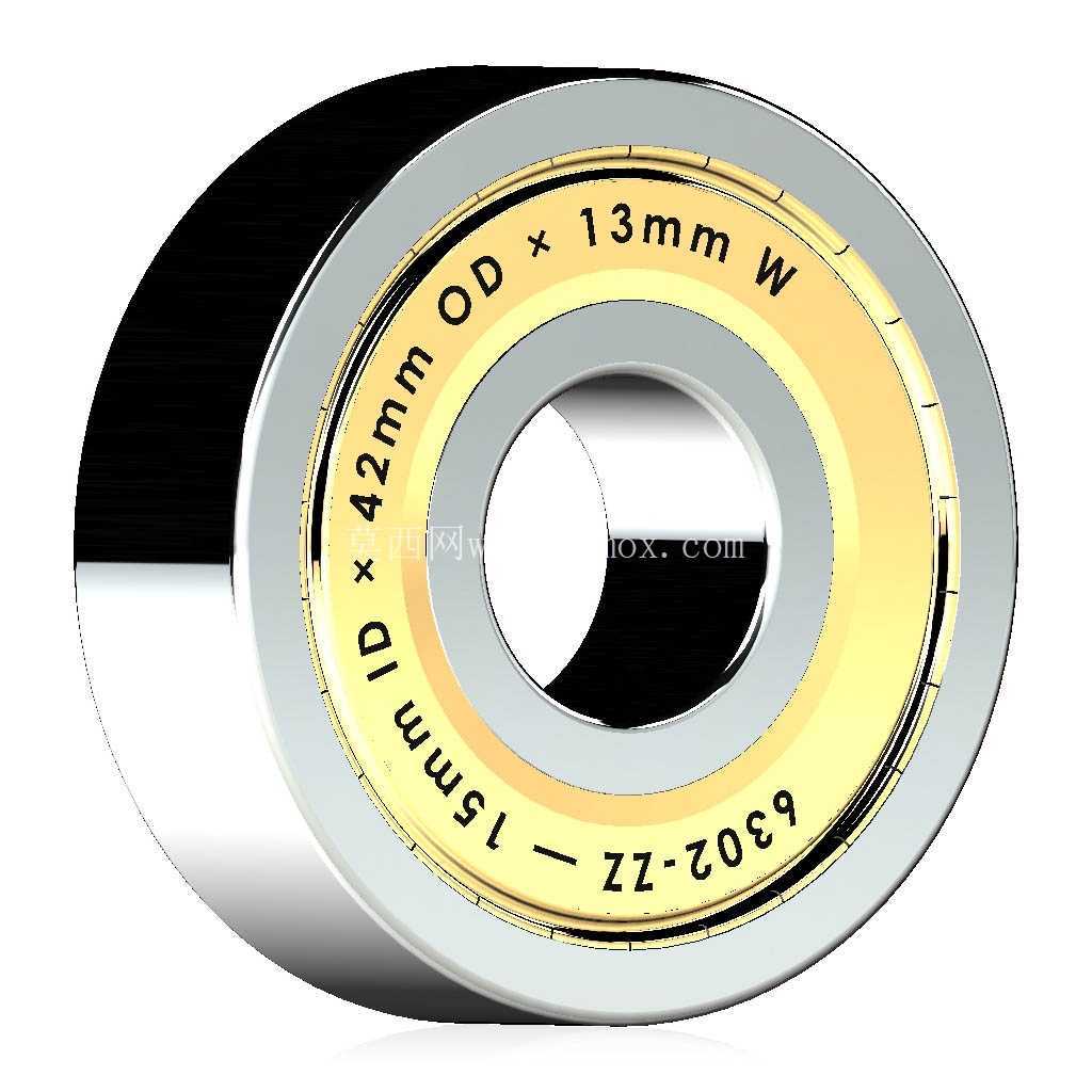 �����Ĺ��� 6300-ZZ��˫������п� �� SolidWorks �� Step ģ��