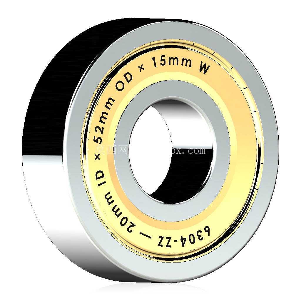 �����Ĺ��� 6300-ZZ��˫������п� �� SolidWorks �� Step ģ��
