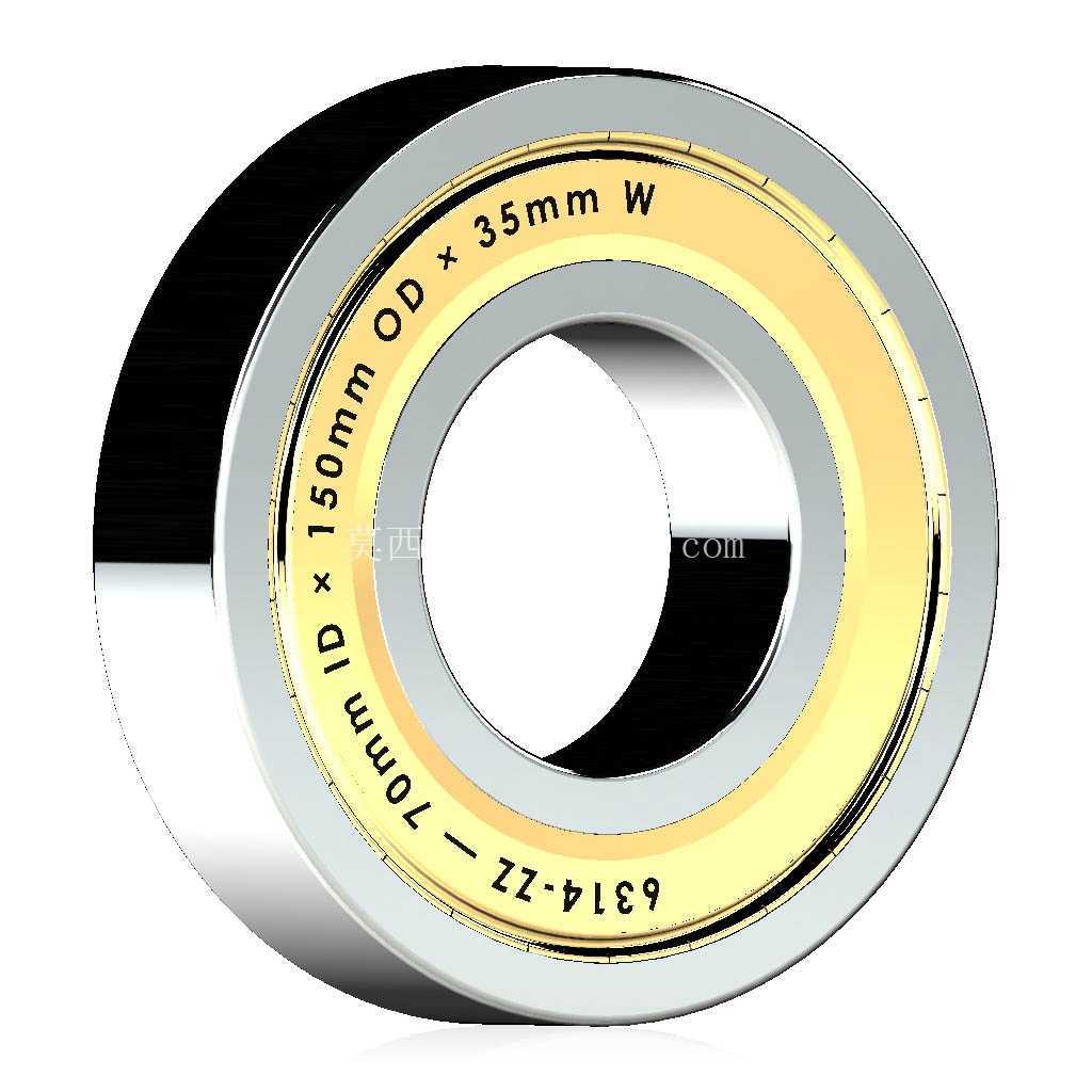 �����Ĺ��� 6300-ZZ��˫������п� �� SolidWorks �� Step ģ��