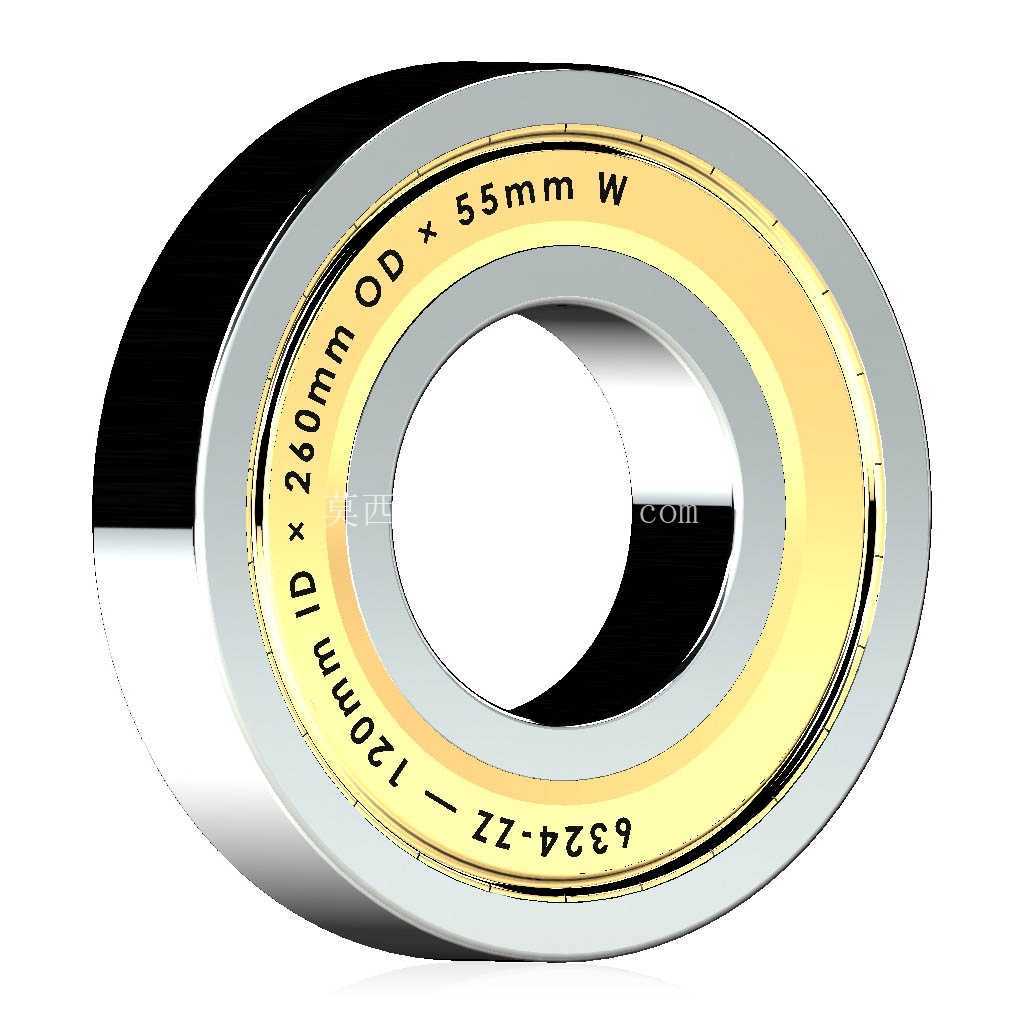 �����Ĺ��� 6300-ZZ��˫������п� �� SolidWorks �� Step ģ��